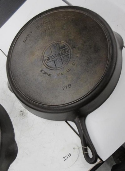 Griswold #14-718 Slant logo, rare