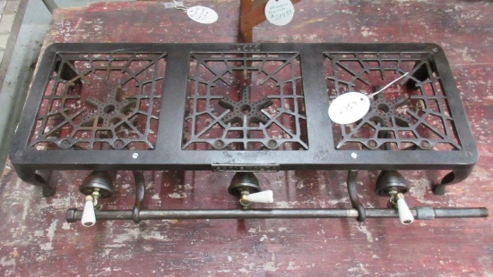Griswold #603 3 burner hot plate on stand