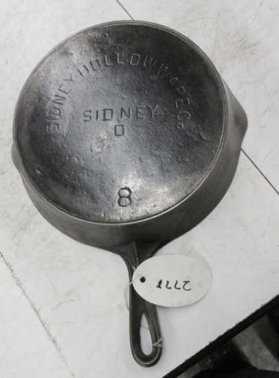 Sidney #8 Hollowware Cast Iron Skillet
