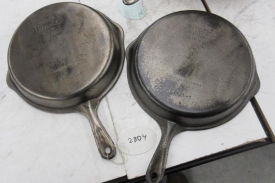 2 Wagner #8 Skillets, 1401-O-B