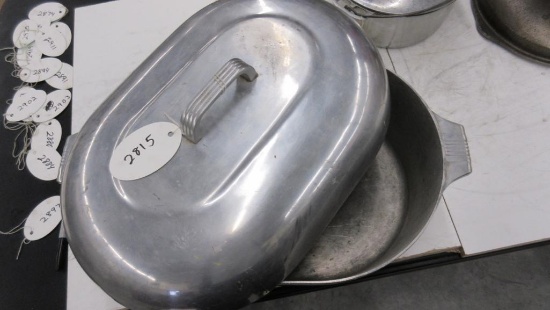 Aluminum Wagner Magnalite Large Oval Roaster