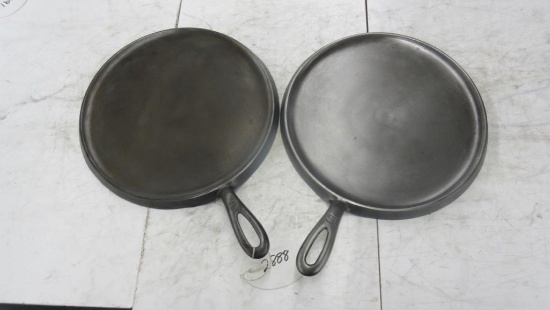 2- Griswold #9 Cast Iron Skillets