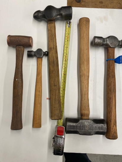 Lot of 5 Blacksmith Hammers