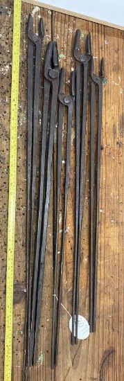 5 Pair Blacksmith Tongs