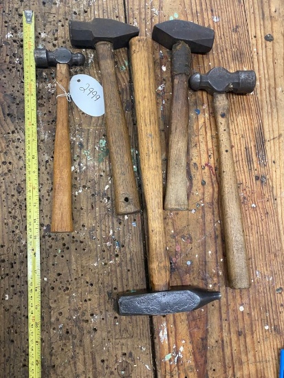 Lot of 5 Blacksmith Hammers