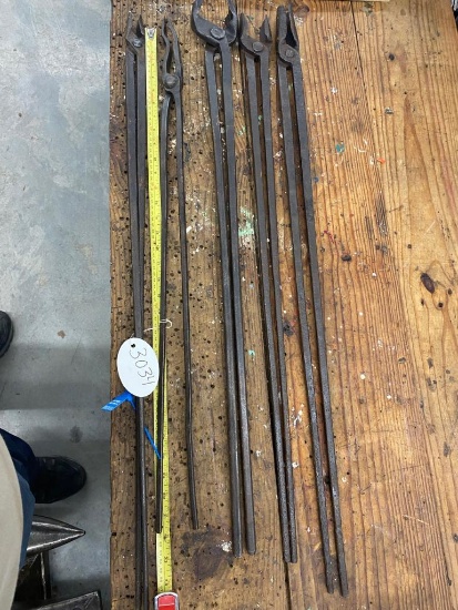 5 Pair Blacksmith Tongs