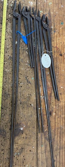 5 Pair Blacksmith Tongs