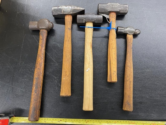 Lot of 5 Blacksmith Hammers