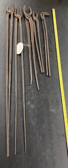 5 Pair Blacksmith Tongs