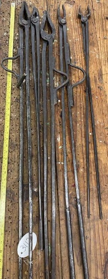 5 Long Handled Tongs