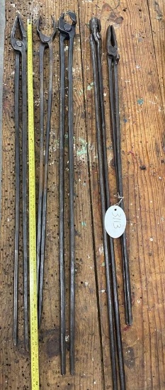 5 Long Handled Tongs