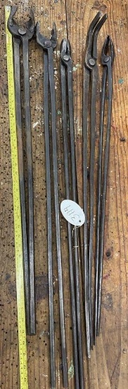 5 Long Handled Tongs