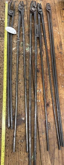 5 Long Handled Tongs