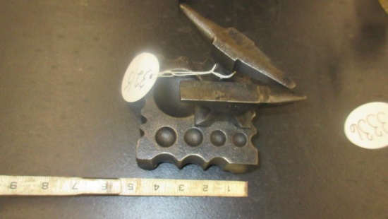 Minature Blacksmith Set Swage Block Anvil and Stake Anvil
