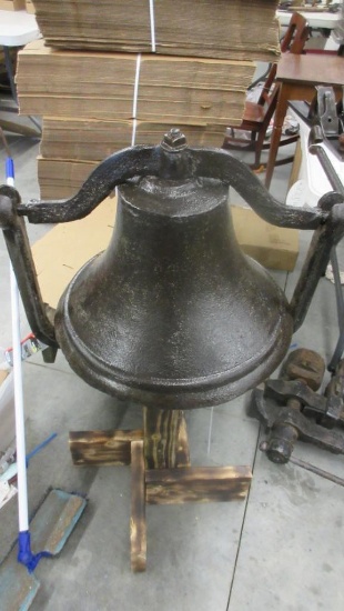 Early 20in School Bell Bracket has been repaired