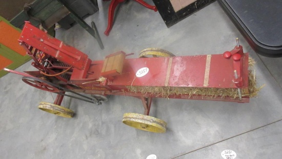 1/3 scale model New Holland Baler makes 1/3 size bales for ornamental use works with eletric motor