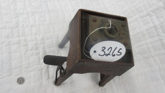 Salesman sample wheel repair stand vise rare early piece