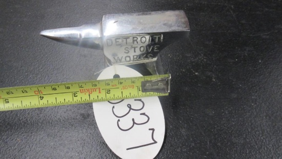 Minature Anvil Detroit Stove works