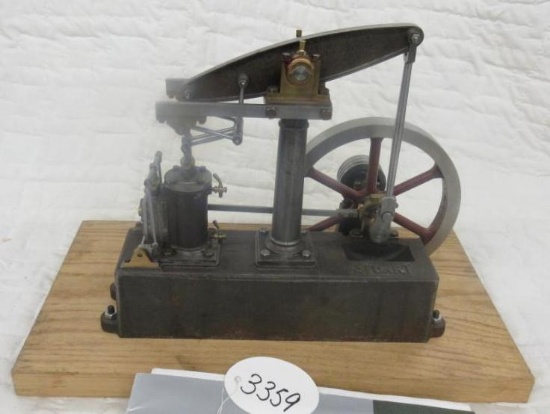 Working Stuart Model Oil Well Pump, WOW, Run on air power