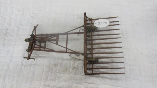 Salesman Sample 2 Horse Drawn Hay Stacker, old and very rare piece
