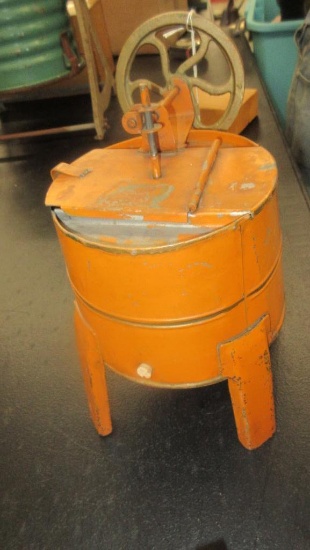 Saleman sample Metal Washing machine Hand Crank Rare