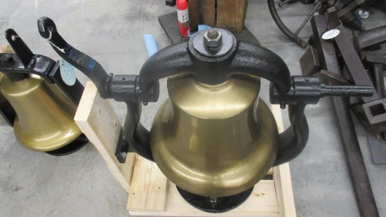 Awesome Bronze Firebell 16in Rare Heavy piece