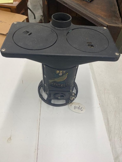 Sample model pet wood cook stove this sample is a working model could be use to cook