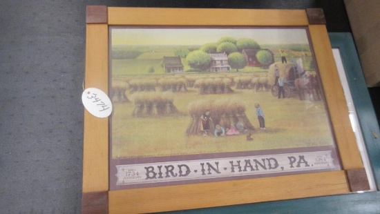 Amish Wheat Harvest Print by George Sylvister Bird in Hand PA 20in x 25in