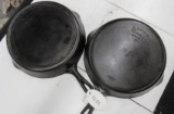 Wagner and Lodge 3 notch #10 Skillets