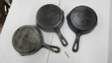 3 Wapak #3 Skillets