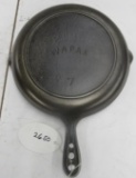 Wapak #7 Round Griddle Fire Ring Ghost Marked Erie and Demisk