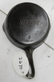 Wapak #3 Cast Iron Skillet