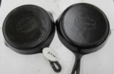 2- Martin Range Co. #8 Cast Iron Skillets