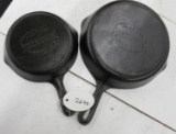 Martin Stove Co #5 and #8 Cast Iron Skillets