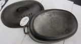 Griswold #5-645 Oval Roaster with Trivet and lid