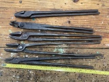 5 Pair Blacksmith Tongs