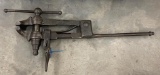 5 1/2 inch post vise, good condition