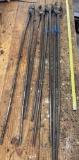 5 Pair Long Handled Blacksmith Tongs