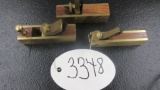 3 Minature brass and wood planes