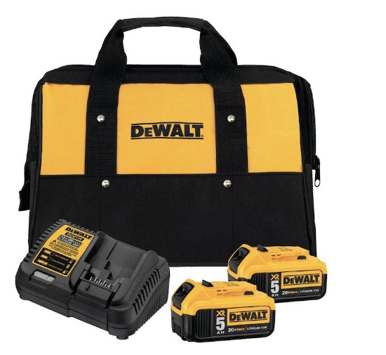 Dewalt DCB205-2CK, 20v 5AH battery kit w/charger