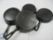 4 Skillets- 2 Favorite #3, 1- Keystone #5 and 1-Favorite #5