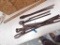 Lot of 5 blacksmith tongs
