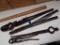 Lot of 5 blacksmith tongs
