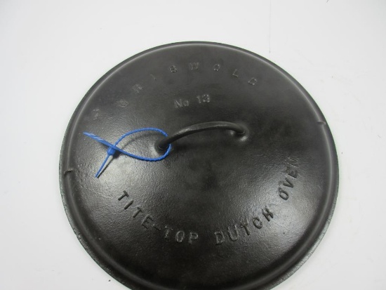 Griswold #13 Dutch Oven Lid slant Logo