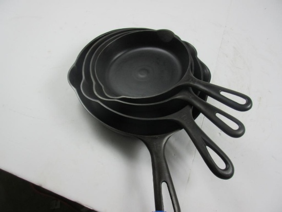 Griswold Small Block #3,4,5,6 set of 4 Skillets