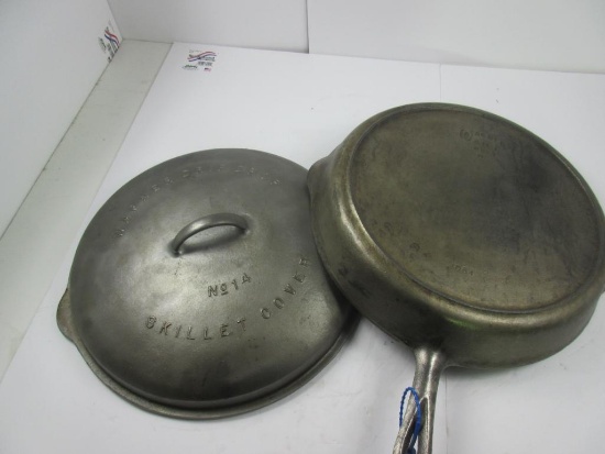 Wagner #14 Bail Skillet and Lid