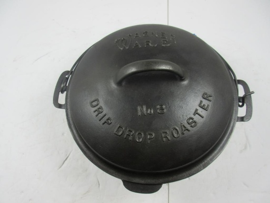 Wagner #1268E #8 Drip Drop Roaster inside Super Clean pitting on bottom