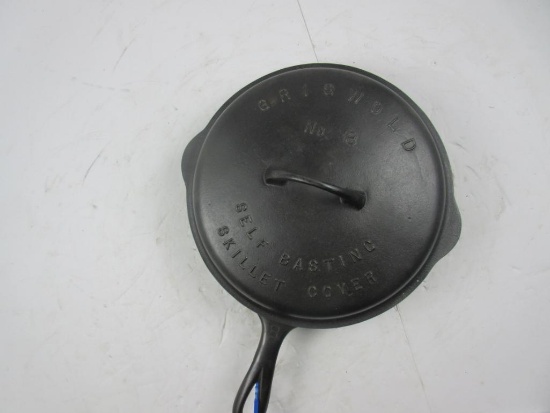 Griswold #8 LBL Skillet with Lid #1048