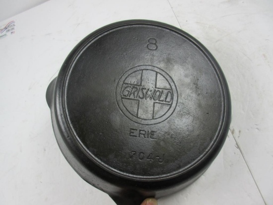 Griswold #8 Slant Logo with Heat Ring #704-J