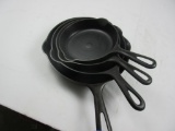 Griswold Small Block #3,4,5,6 set of 4 Skillets